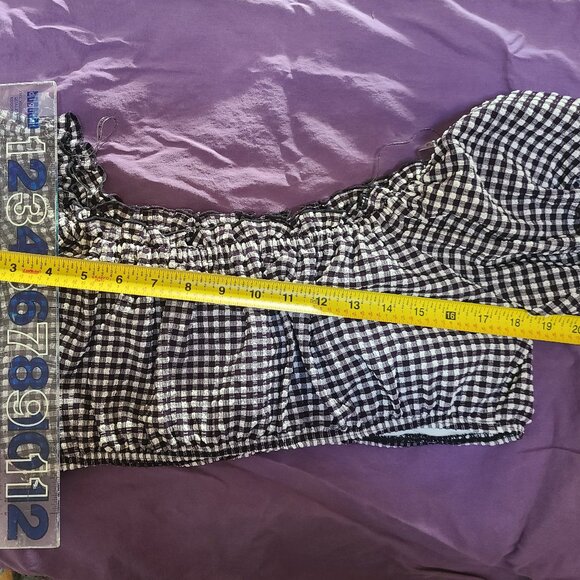 Kate Spade XL crop top in gingham check -- NWT - Picture 5 of 9